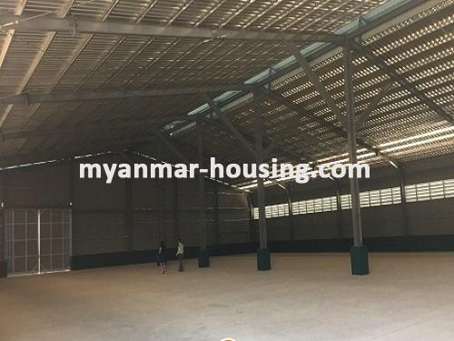 ミャンマー不動産  - 土地物件 - No.2491 - Warehouse for rent in Thilawar Industrial Zone, Thanlyin! - inside view