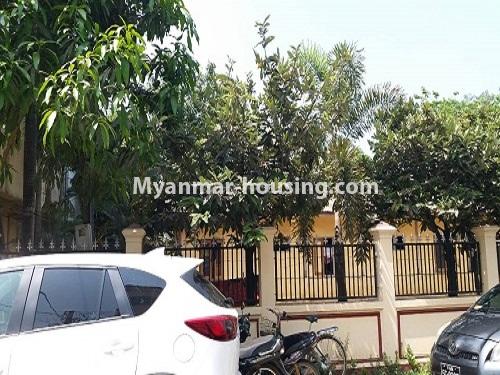 Myanmar real estate - land property - No.2508 - Warehouse, office, residence  for rent in North Dagon Industrial Zone! - fence and bangalow view