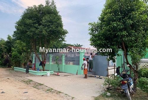 Myanmar real estate - land property - No.2539 - Land for rent in North Dagon! - front side view of the land