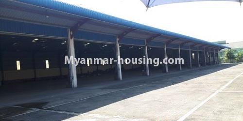Myanmar real estate - land property - No.2541 - Warehouse for rent in Insein Zone (4)! - concreted land view