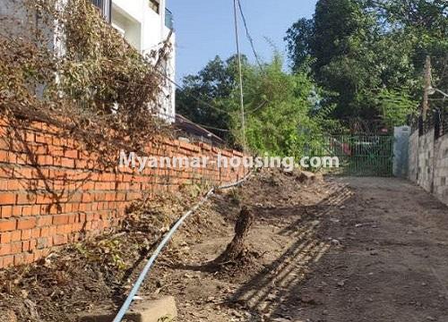 Myanmar real estate - land property - No.2542 - Land for sale in Golden Valley, Bahan Township! - entrance view