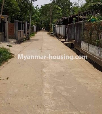Myanmar real estate - land property - No.2543 - Land with small house in Insein! - street view