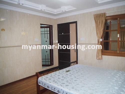 Myanmar real estate - for rent property - No.1111 - Quiet and residential  condo near Kandawgyie Lake - Don't miss the chance! - View of the master bed room.