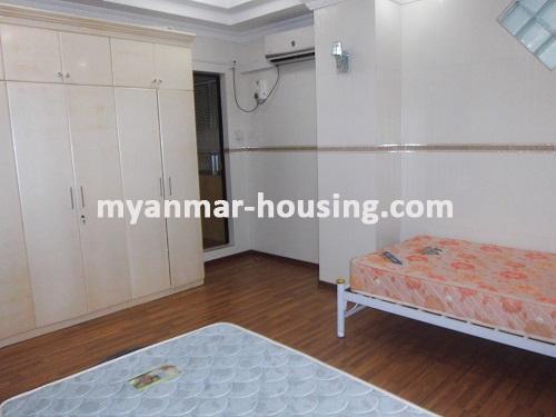 Myanmar real estate - for rent property - No.1111 - Quiet and residential  condo near Kandawgyie Lake - Don't miss the chance! - View of single bed room
