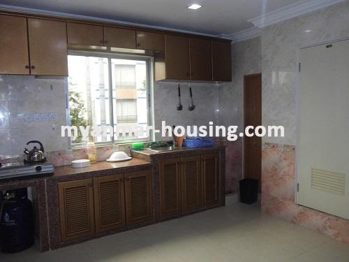 Myanmar real estate - for rent property - No.1111 - Quiet and residential  condo near Kandawgyie Lake - Don't miss the chance! - View of the kitchen