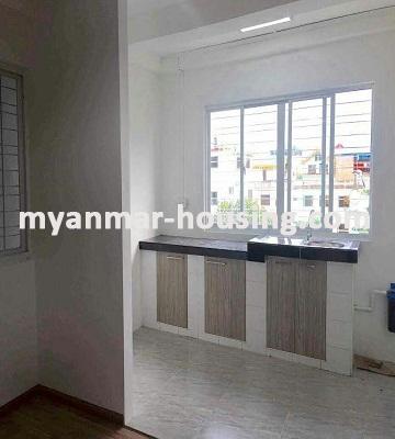 Myanmar real estate - for rent property - No.1210 - New Flat with reasonable price on rent is available now! - View of Kitchen room