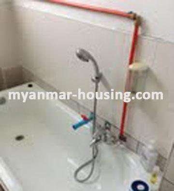 Myanmar real estate - for rent property - No.1221 - Good  apartment  for rent  in  Bahan ! - View of the wash room.