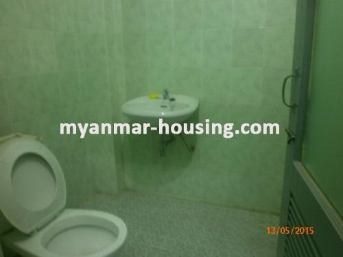 Myanmar real estate - for rent property - No.1226 - Room in SInmalite Hiway Complex suitable for Residential! - View of the wash room.