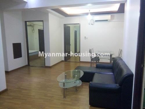 Myanmar real estate - for rent property - No.1305 - Exellent room for rent in Pearl Condo. - View of the interior partition.