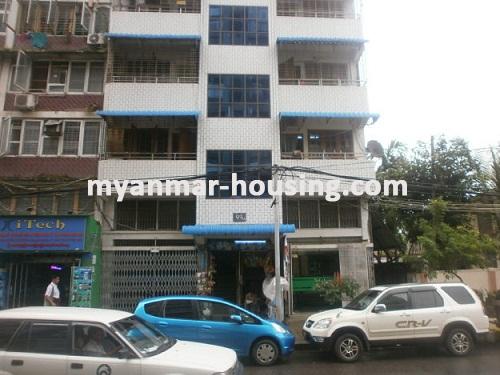 Myanmar real estate - for rent property - No.1443 - A condo near shopping mall and restaurant! - In front view of a condo.