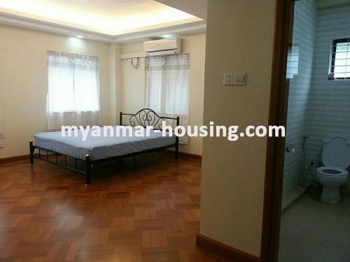 Myanmar real estate - for rent property - No.1500 - An apartment for rent in Mingalar Taung Nyunt Township. - View of Bed Room