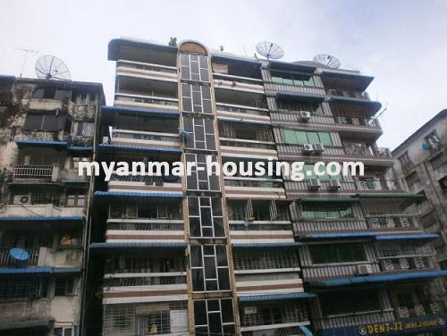Myanmar real estate - for rent property - No.1645 - Good Apartmet for rent in best aera ! - View of the building