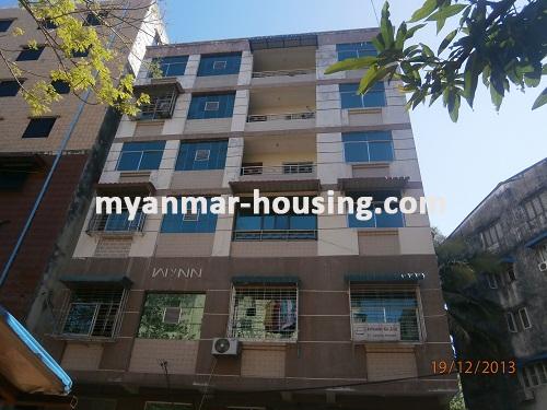 Myanmar real estate - for rent property - No.1760 - An apartment for rent  in Sanchaung ! - View of the building.