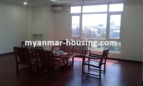Myanmar real estate - for rent property - No.1840 - An apartment for rent with Shwe Dagon view, in Sin Min Condominium. - 