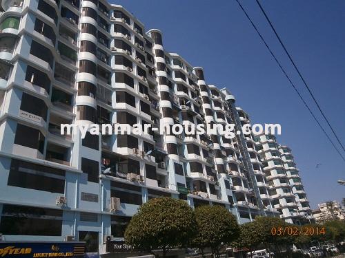 Myanmar real estate - for rent property - No.1888 - Good condo suitable for doing business in Sanchaung! - View of the infront.
