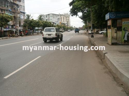 Myanmar real estate - for rent property - No.1904 - This house is Inyar view Codo in Kamaryut Township! - View of the road.