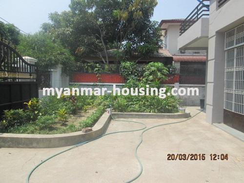 Myanmar real estate - for rent property - No.1912 - Spacious landed House with Wide Varendah in F.M.I City! - 