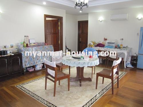 Myanmar real estate - for rent property - No.1955 - Available for rent a good flat in Mindama Condominium. - 