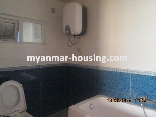 Myanmar real estate - for rent property - No.2003 - Brand New Condo located near Park Royal Hotel and Kandawkyie Lake! - View of the wash room.