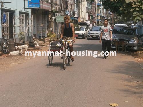 Myanmar real estate - for rent property - No.2083 - Located close to  Nay Pyi Taw Cinima good apartment for rent! - View of the road.