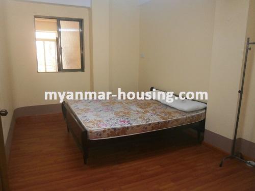 Myanmar real estate - for rent property - No.2100 - Condo near Sule Pagoda, Sakura Tower and BoGyoke Market! - View of the master bed room.