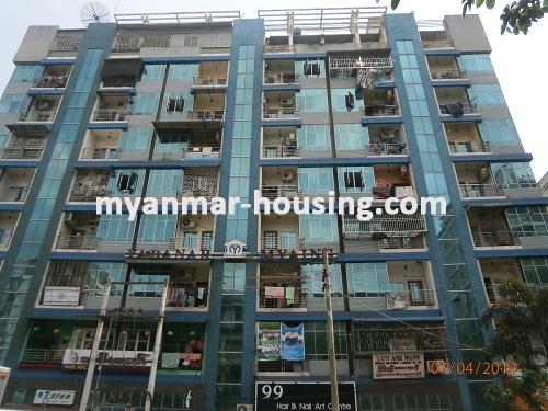 Myanmar real estate - for rent property - No.2101 - Condo for rent in Botahtaung! - View of the building.
