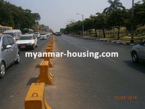 Myanmar real estate - for rent property - No.2106 - Very nice view and near the Inn Yar Kanof house for rent! - View of the street.