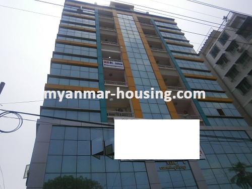 Myanmar real estate - for rent property - No.2107 - Very nice condo for rent in Yankin! - View of the building.