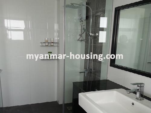 Myanmar real estate - for rent property - No.2113 - One of the greatest room along River Side - 3000USD! - View of the wash room.