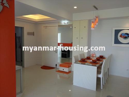 Myanmar real estate - for rent property - No.2113 - One of the greatest room along River Side - 3000USD! - View of the dinning room.