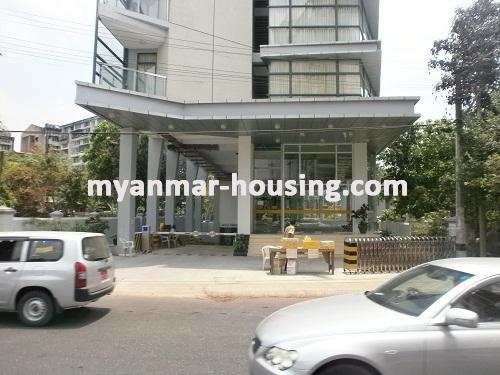 Myanmar real estate - for rent property - No.2197 - Condo in Mayangone is available! - Viwe of the road.