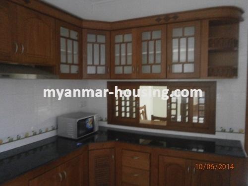 Myanmar real estate - for rent property - No.2240 - Well-decorated condo is available in business area! - View of the kitchen