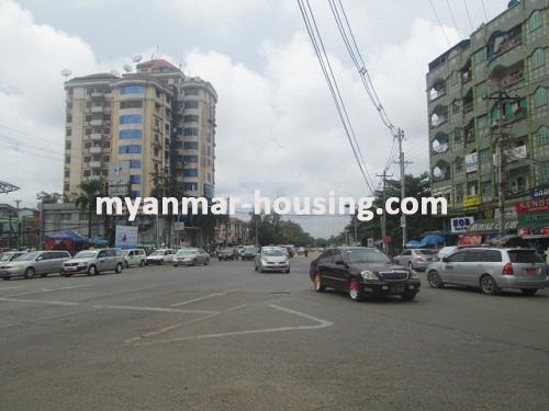 Myanmar real estate - for rent property - No.2296 - Nice apartment for rent in Tin Gann Gyun Township. - view of the road