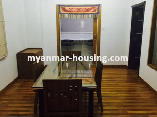 Myanmar real estate - for rent property - No.2312 - The great Condo near the Kandawkyi Lake and Shwedagon Pagoda! - View of the dinning room.