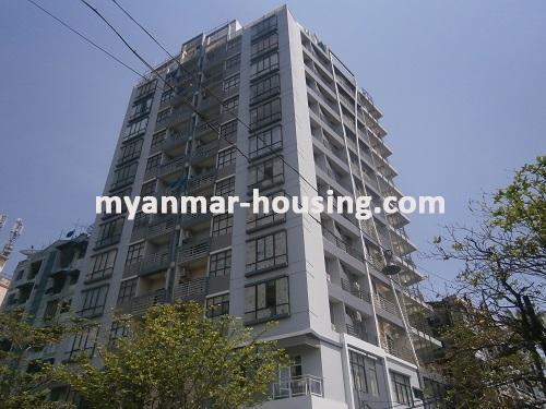 Myanmar real estate - for rent property - No.2329 - Condo for Rent in New Building with Fully Furnished! - View of the building.