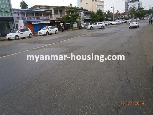 缅甸房地产 - 出租物件 - No.2341 - House for rent in Insein! - View of the road.