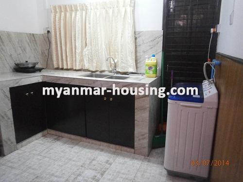 Myanmar real estate - for rent property - No.2355 - Apartment near hledan in Kamaryut! - View of the kitchen room.