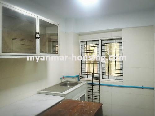 Myanmar real estate - for rent property - No.2360 - Available room in Anawrahta condo in Kamaryut! - kitchen view