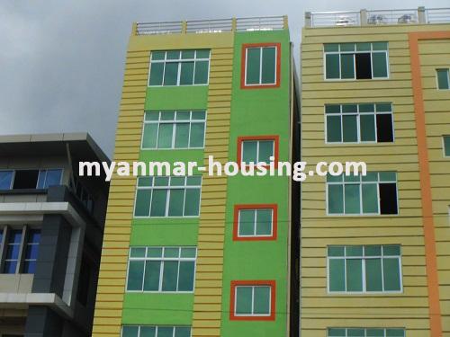 ミャンマー不動産 - 賃貸物件 - No.2373 - House for rent in Dawbon! - Front view of the building.