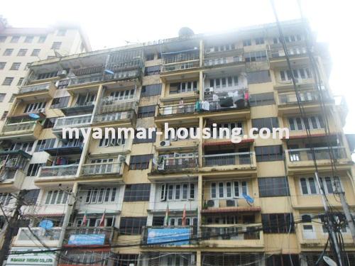 Myanmar real estate - for rent property - No.2378 - Three storeys for rent in Dagon area! - Close view of the building.