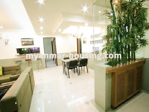 Myanmar real estate - for rent property - No.2383 - Well-decorated room with the most amazing View in Popular Area! - View of the inside.