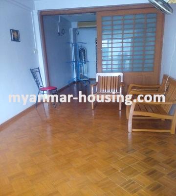 Myanmar real estate - for rent property - No.2464 - Reasonable price for rent is available in Kyaukdadar Township - View of the living room