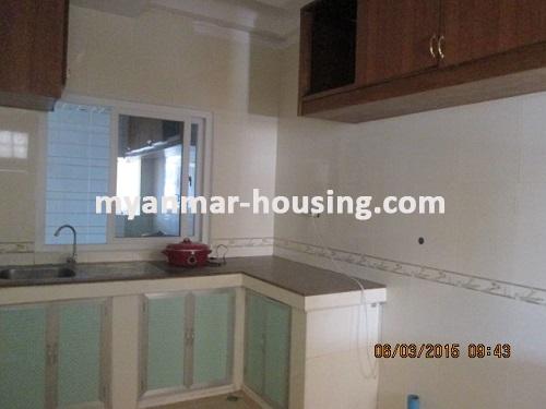 Myanmar real estate - for rent property - No.2476 - Well - lighted room located closed to Inya Lake and Hledan Area! - View of the kitchen room.