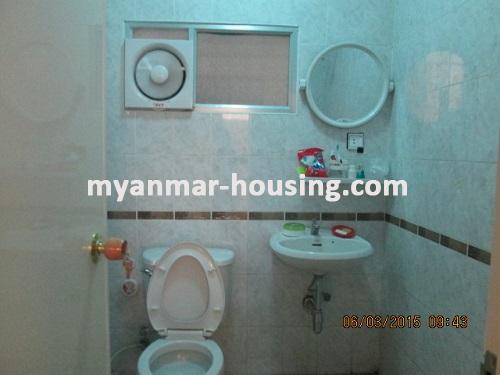Myanmar real estate - for rent property - No.2476 - Well - lighted room located closed to Inya Lake and Hledan Area! - View of the wash room.