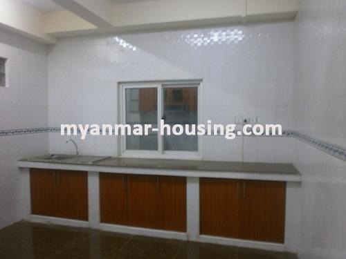 Myanmar real estate - for rent property - No.2477 - Condo for rent in expats area! - View of the kitchen room.