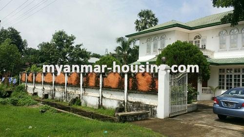 Myanmar real estate - for rent property - No.2488 - A good house for business investment located in Bago main road! - front view of the house