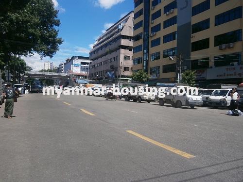 Myanmar real estate - for rent property - No.2501 - Condo with reasonable price at downtown area! - view of the street