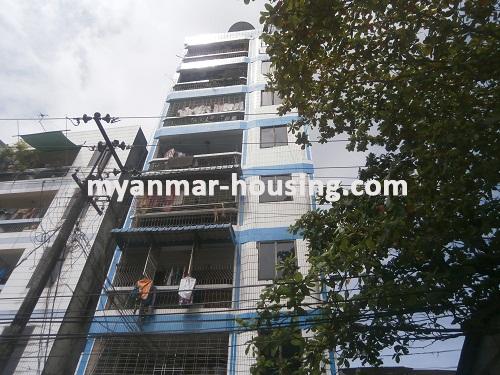 Myanmar real estate - for rent property - No.2502 - Where you can find a wide hall type apartment! - View of the living room.