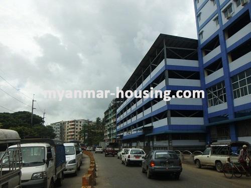 Myanmar real estate - for rent property - No.2505 - Simmalite Business Tower- Near Hledan area! - view of the street