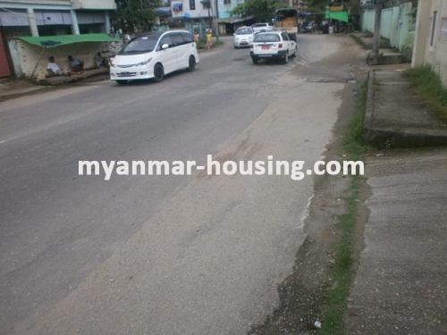 Myanmar real estate - for rent property - No.2549 - House for rent in VIP area available! - View of the road.